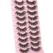 Zegaine 16mm Fluffy False Eyelashes - 10 Pairs of 3D Faux Mink Wispy Cat Eye Lashes for a Natural Extension Look - Buy Online on GoSupps.com