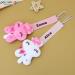 Personalized Cotton Pacifier Chain with Name Clip | Panny & Mody Baby Shower Gift | Rabbit-White Pacifier Holder - Buy Online on GoSupps.com