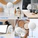 8-Inch Rechargeable LED Makeup Mirror with Lights - 1X/10X Magnification, 3 Color Modes, 360 Rotation - Buy Online on GoSupps.com