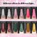 RARJSM Glitter Gel Nail Polish Set - 6PCS Reflective Shinny Gel Polish in Gold, Hot Pink, Green, Red, and Silver - Nail Art Varnish Manicure Kit with Diamond Sparkle - Gift Package Included - Buy Online on GoSupps.com