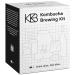 Kombucha Brewing Kit Bio Kombucha Starter Set with Bio-Scoby starter culture and Kombucha mushroom fermentation vessel ironing bottle organic pipe cane sugar and glass tensioner handmade vegan gluten-free lactos-free Kombuch Brewing Kit Standard Standard