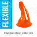 Franklin Sports Mini Soccer Cones - Flexible Orange Cones for Drills and Games - 9 Inches - Buy Online on GoSupps.com