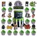 25Pcs Horror Movie Theme Party Cake&Cupcake Toppers Halloween Beattlejuice Party Decoration for Birthday Party Supplies