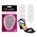 Foot Petals Women's Rounded 3 Pair, Clear Gel, One Size Clear Gel One Size