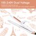 AmoVee 2-in-1 Mini Travel Curling Iron and Flat Iron - Dual Voltage 1 inch with Carry Bag - Perfect Valentine's Day Gift for Her (White) - Buy Online on GoSupps.com