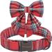 Shop Aring Christmas Dog Collar - Adjustable Soft Red Checked Design with Sailor Fly & Metal Buckle - Perfect for the Holidays! - Buy Online on GoSupps.com