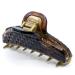 Camila Paris CP2626 French Hair Clip for Women  Girls Hair Claw Clips Jaw  Double Teeth  Fashion Durable and Styling Hair Accessories for Women  Strong Hold No Slip Grip  Made in France Brown
