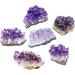 Jovivi Amethyst Clusters 0.18 lb-0.33 lb Natural Raw Geode Healing Crystals | Witchcraft Gemstone Specimen 80-150g - Buy Online on GoSupps.com