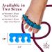 Silicone Gel Toe Separators - Hammer Toe Straightener & Bunion Corrector for Women & Men - Size 10 & Above (Blue) - Buy Online on GoSupps.com
