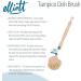 Elliott Wooden dish brush with Natural tampico fibres Long reach washing up brush ideal for cleaning glasses plates pots and pans replacable brush heads available. Regular Dishbrush - Buy Online on GoSupps.com