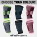 FEEL Recovery Compression Knee Support for Men & Women - 2-Piece Knee Brace for Pain Relief Osteoarthritis & Meniscus - Breathable Non-Slip (M Bordeaux) - Buy Online on GoSupps.com