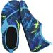 Centipede Demon Kids Water Shoes | Quick Dry Aqua Socks for Beach & Swim | Dark & Light Blue | Size 1-2 Little Kid - Buy Online on GoSupps.com