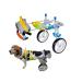 HeoBam Pet Wheelchair for Handicapped Hind Legs Small Dog Cat Doggie Two Wheels Adjustable Dog Wheelchair cart 7 Sizes for hind Legs Rehabilitation (S)