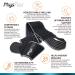 PhysFlex Ankle Brace 2 Pack - Compression Sleeve with Adjustable Strap for Sprained Ankle, Achilles Tendon, Plantar Fasciitis - Ideal for Men & Women - Gray - Buy Online on GoSupps.com