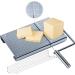 Cheese Slicer with Wire - Accurate Size Scale, Ideal for Charcuterie Boards - Includes 8 Extra Wires - Buy Online on GoSupps.com