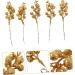 ABOOFAN 15 Pcs Christmas Faux Fruit Skewers Christmas Berries Stems Holiday Berry Garland Artificial Berry Stems Christmas Tree Picks Artificial Christmas Picks Wire Gold Powder Plant - Buy Online on GoSupps.com
