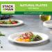 125-Pack 9-Inch Compostable Heavy-Duty Plates | Eco-Friendly Bagasse Plate | Biodegradable Paper Plates by Stack Man - Buy Online on GoSupps.com