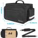 Medical Equipment Bag with Adjustable Divider - Nonslip Bottom, Removable Shoulder Strap, Water-Resistant - Ideal for Home Health, Nursing Students, Therapists - Black - Buy Online on GoSupps.com