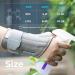 Curecare Carpal Tunnel Wrist Support 2-in-1 Bandages with Metal Stabilizers | Relieve Pain & Inflammation (S/M Right Gray) - International Shipping Available - Buy Online on GoSupps.com