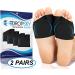 Metatarsal Sleeve with Gel Pads - 4 Pieces for Metatarsalgia, Neuroma, Calluses - Black - Women Men - Buy Online on GoSupps.com