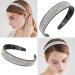 Sparkly Rhinestone Headband with Comb Teeth - Silver Hair Accessories for Women and Girls - Buy Online on GoSupps.com