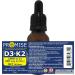 Promise Vitamin D3 + K2 in MCT oil 1364 drops Unflavoured Made in Canada (30ml - 341 servings) - Buy Online on GoSupps.com