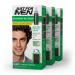 Just For Men Shampoo-In Color (Formerly Original Formula)  Mens Hair Color with Keratin and Vitamin E for Stronger Hair - Darkest Brown  H-50  Pack of 3 3 Count (Pack of 1) Darkest Brown H-50