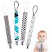 Pacifier chain cotton pacifier band baby pacifier chains for newborn girls and boys bib triangular triangle sucker pacifier 4 pieces jt