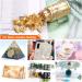 Gilding Flakes Set - Metallic Gold Foil for Resin, Jewelry, Nails, Art & Crafts - 3 Bottles (Gold, Silver, Copper) - Buy Online on GoSupps.com