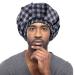 Kenllas Large Waterproof Shower Cap for Men - Reusable & Adjustable Bath Cap for Dreadlock Braids Curly Hair - Gray - Buy Online on GoSupps.com