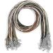 Paxcoo 50Pcs Necklace Cord with Clasp - 24 Inch Waxed Cotton Cord for Jewelry Making Supplies - Buy Online on GoSupps.com