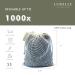 Lunelle Charcoal Bamboo Reusable Makeup Remover Pads 12 Pack with Konjac Sponge - Eco-Friendly Bamboo Face Pads Set - Buy Online on GoSupps.com