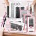 Cluster Lashes 72 Pcs DIY Eyelash Extension Individual Lashes - 12mm Thin Band - Easy to Apply at Home - First Glance D-12mm - Buy Online on GoSupps.com