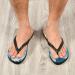 Mnsruu Ocean Wave Flip Flops | Sand Beach Summer Sandals for Men & Women | Travel Home & Spa Use | XS Size - Buy Online on GoSupps.com