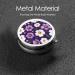 Buy Purple White Floral Printed Pill Organizer - Round Travel Mini Medicine Box for Purse - Iron Plating One Size - Buy Online on GoSupps.com