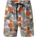 BEUU Cotton Linen Hawaiian Set - Summer Short Sleeve Shirt and Boho Shorts - Orange Large - Buy Online on GoSupps.com