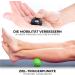 Plyopic Massage Ball Set - 3 Sizes for Myofascial Self-Massage & Pain Relief | Jerk Neck Hand Foot Therapy - Green Blue Schwartz - Buy Online on GoSupps.com