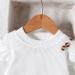 Miipat Baby Girl Clothes Set | Fall Winter Outfit with Pullover Tops and Mini Skirt | 2-3 Years | White & Khaki - Buy Online on GoSupps.com
