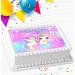 UNICORN PINK PERSONALISED BIRTHDAY PARTY ICING EDIBLE COSTCO CAKE TOPPER R5-003 - Buy Online on GoSupps.com