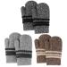 QKURT 3 Pairs Toddler Mittens Full Finger Winter Warm Kids Gloves Lined Fleece Thermal Mittens for 1 3 Years Old Baby Girls Boys