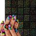 24Sheets Glow in Dark Flower Nail Art Sticker Decals 3D Fluorescence Colorful Floral Butterfly Design Nail Decals Bright-Coloured Daisy Nail Supplies Stars Heart Fruit Nail Decoration for Women DIY flower-7