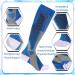 Compression Stockings for Men & Women - 20-30 mmHg for Varicose Veins - Support for Sports Travel & Pregnancy - 4 Pairs in Black/Blue (Size 40-46) - Buy Online on GoSupps.com