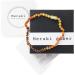 Meraki Raw Unpolished Baltic Amber Necklace - Certified Genuine Rainbow Color Baroque Necklace (12.5 Inches) - Buy Online on GoSupps.com