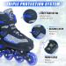 Nattork Kids Blades Roller Inline Skates with Light Up Wheels - Blue Small-Little Kid Size 10C-13C | Indoor Outdoor Sports Gift - Buy Online on GoSupps.com
