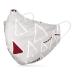 Dance pattern makeshift mask washable 100% cotton for children and adults - nose bracket and filter bag - mouth and nose protection 2 -layer - oeko -tex standard 100 trees red gray l (1 Pack)