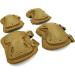 ArcEnCiel Tactical Combat Knee & Elbow Pads Guard Set - Tan | Shop Now - Buy Online on GoSupps.com