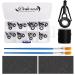 Dovesun fishing rod repair kit top ring rod ring ceramics stainless steel carbon guides rod spinner |Baitcasting rod tours |Rod tips/ 8 sizes 19/21 pieces |Nylon wrap yarn /2 pieces B-rods kit 21 pieces