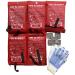 5X Fire Blanket Fire Suppression Blanket | Fiberglass Fire Blankets Emergency for People Flame Retardant Fireproof Survival Safety Kitchen, Fireplace, Car, Office, Warehouse, 5 Pack (39.3 X 39.3 inch)