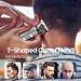 Professional T Blade Hair Trimmer for Men - Cordless Electric Hair Clippers for Precision Beard Trimming - Adjustable Grooming Kit with Guide Combs - Silver - Buy Online on GoSupps.com