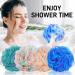 4 Pack XL Soft Nylon Loofah Bath Sponge for Exfoliating Shower Scrubber - Men and Women Beauty Bathing Accessory Set - Buy Online on GoSupps.com